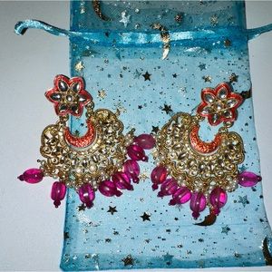Colorful Gold Earrings